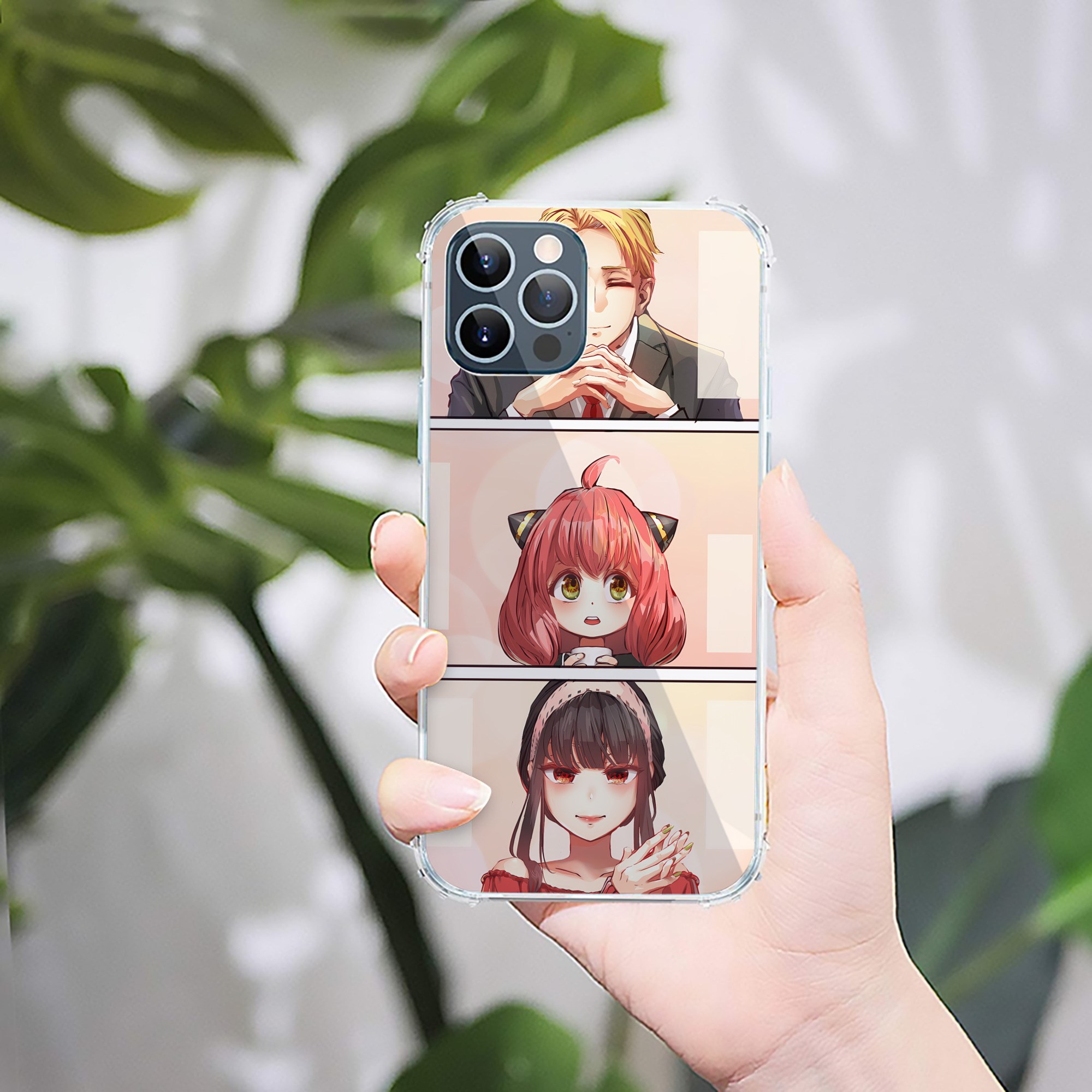 （画像用） SPY×FAMILY间谍家家酒 【iPhone 12シリーズ対応】透明スマホケース（クリアソフトケース）